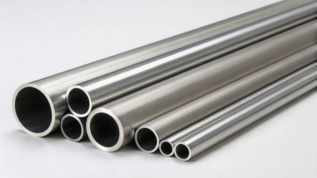 alt text: Cross-section of aluminum tubing with the wall thickness dimension clearly labeled, possibly next to a gauge chart